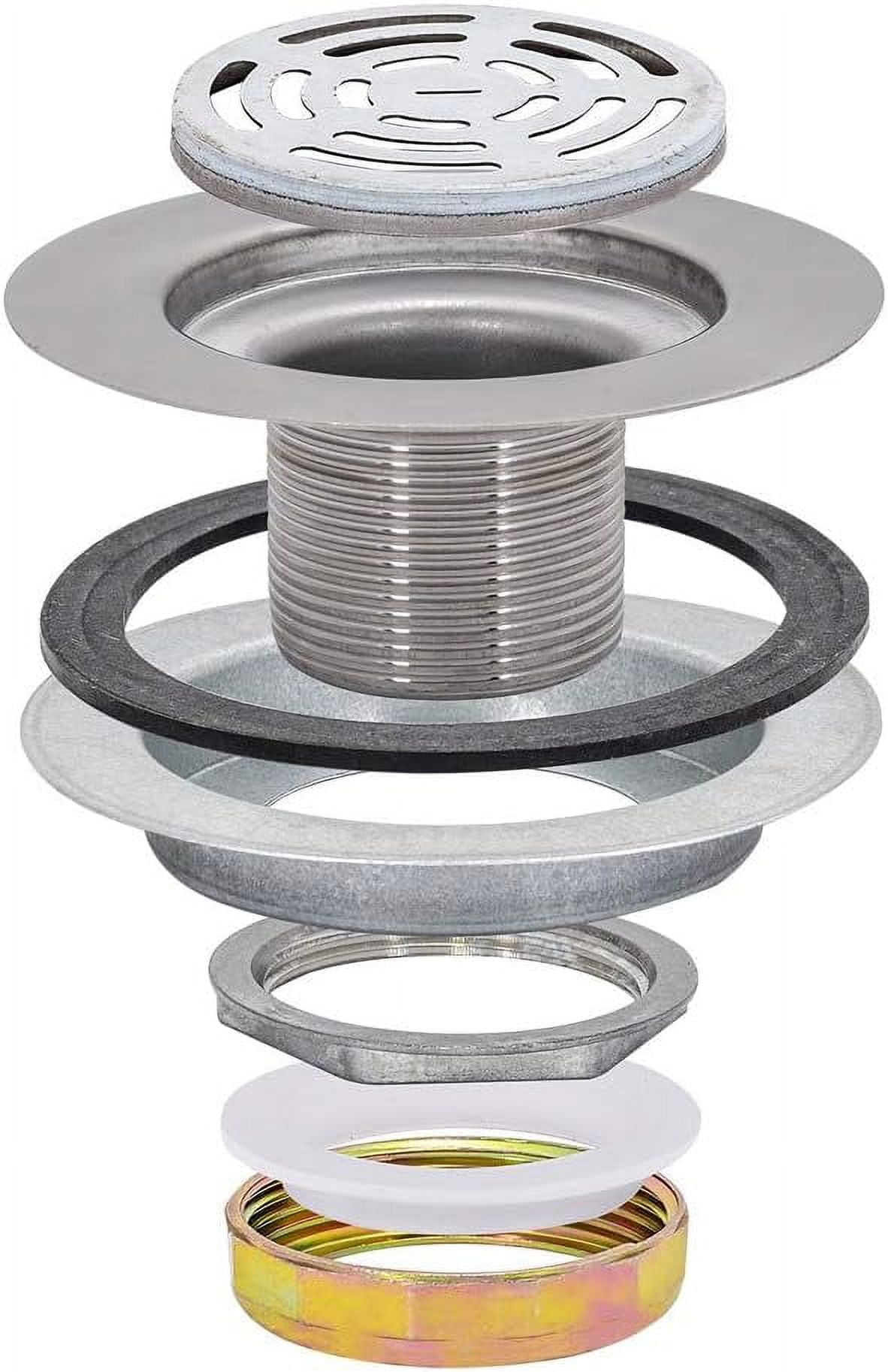 EzFlo Mobile Home 11/2" Flat Top Chrome Shower Drain 30031