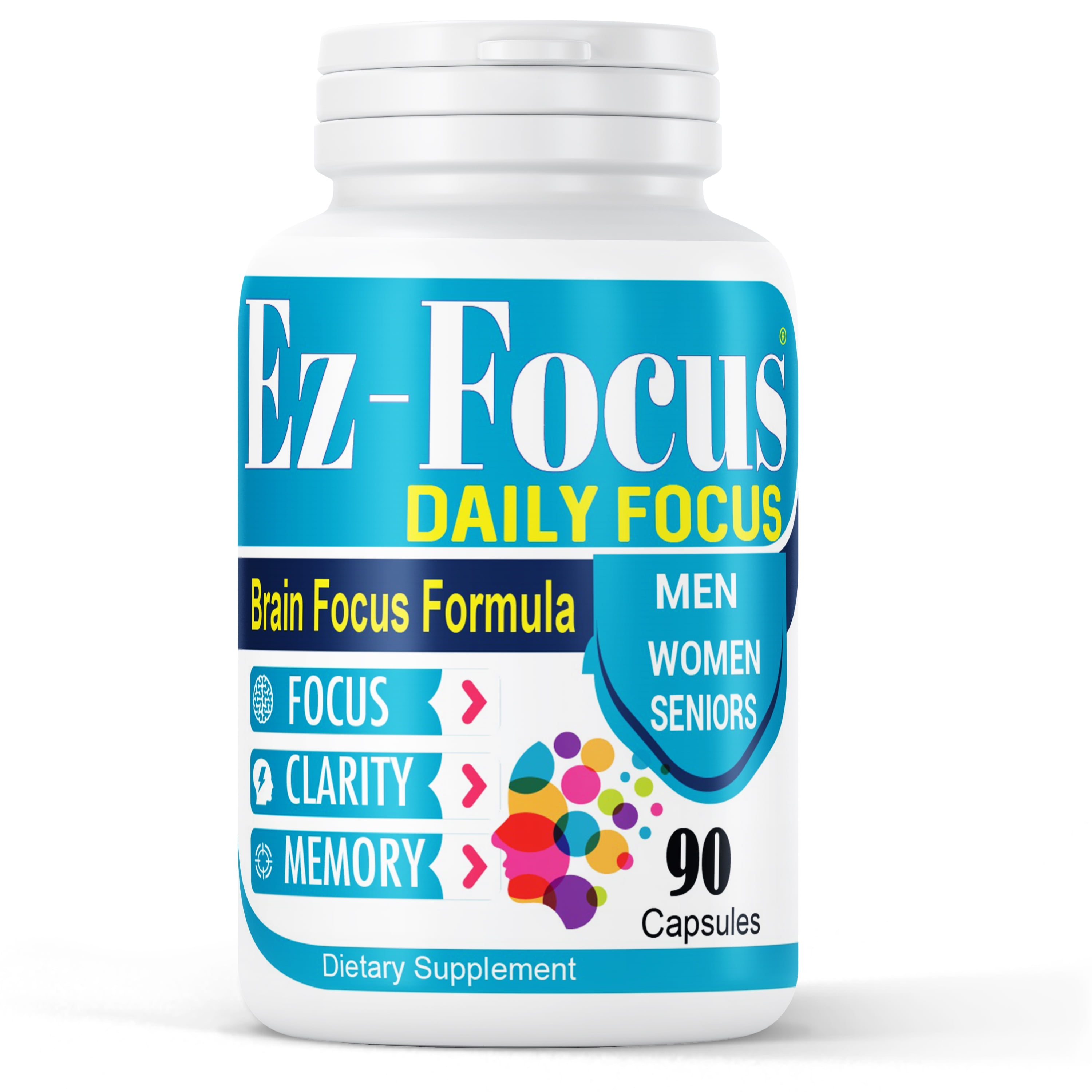 EzFocus Brain Supplements for Memory and Focus, Support Brain Health