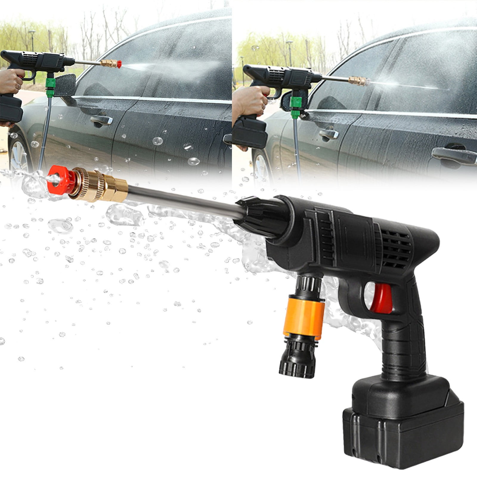 Ez Jet Power Washer, Ez Jet Hydrowasher, Ez Jet Sprayer, Car Pressure Washer Jet Wash, Portable Electric Hydro Jet Power Washer, 6 in 1 High Pressure Wireless Gardening Washer Water Gun