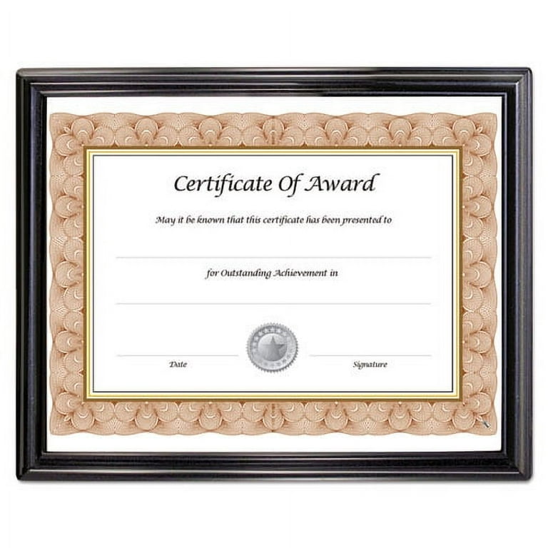 EZ Mount Document Frame with Trim Accent and Plastic Face, Plastic, 8.5 x 11 Insert, Black EZ Mount Document Frame with Trim Accent and Plastic Face, Plastic, 8.5 x 11 Insert, Black