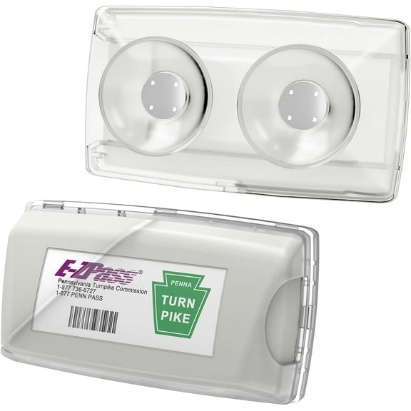 Ez Pass Holder Clear 1 Pack - Super  Suction Cups for Windshield, Toll Pass Transponder Holder for EZ Pass/iPass