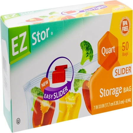 Ez-Stor 6034085 Storage Bag, Clear - Pack of 50