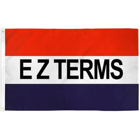Ez Terms Flag 3X5 Easy Terms Banner Sign Financing Here Easy Finance Terms Flag