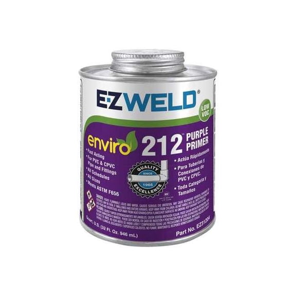 Ez Weld Primer,Can,32 oz,Purple EZ31204N