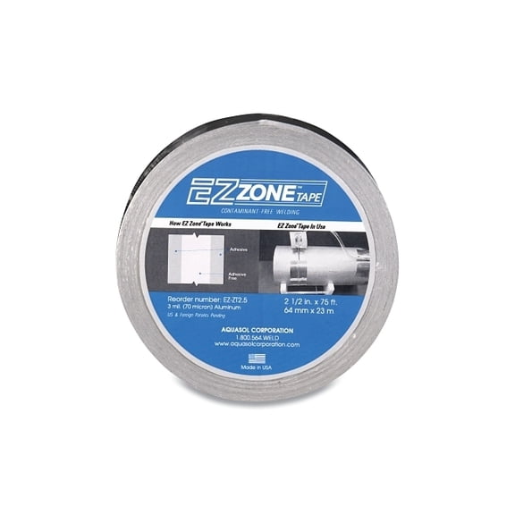 Ez Zone Tapes, Silver, 2.5 in x 75 ft x 3 mil