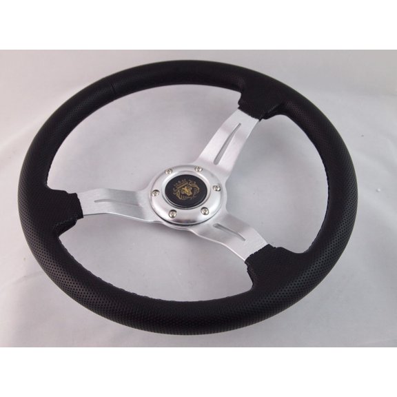 Ez-go POLARIS Ranger Silver steering wheel golf cart W/ Adapter 3 spoke Club Car"