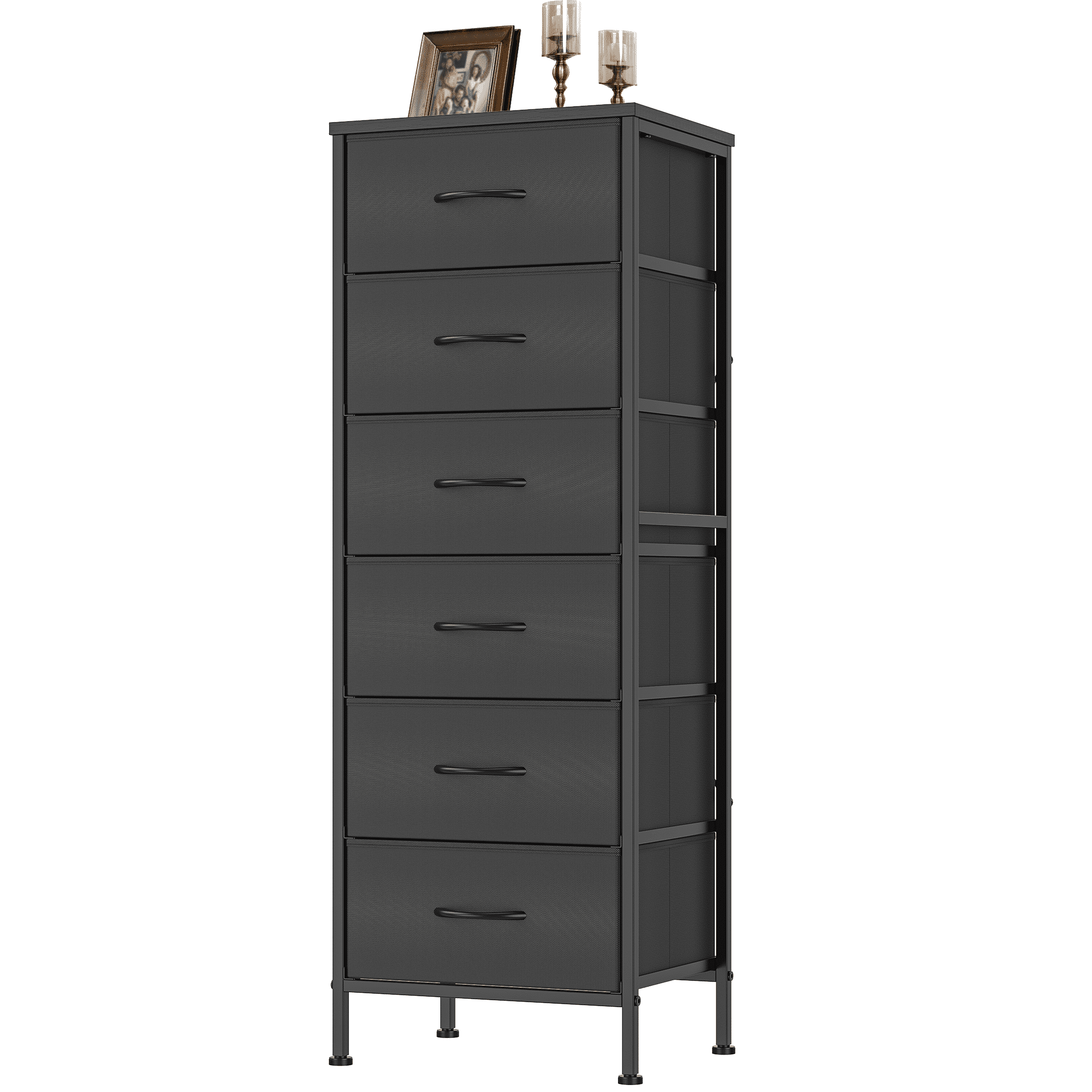 EZKAMFORT Tall 6 Drawer Dresser for Bedroom, Chest of Drawers, Black Dressers Organizer, Drawers for Clothes EZKAMFORT Tall 6 Drawer Dresser for Bedroom, Chest of Drawers, Black Dressers Organizer, Drawers for Clothes
