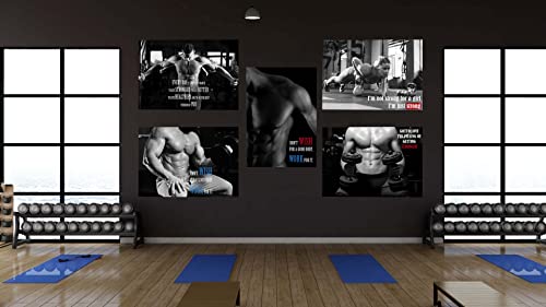 Muscle Building Poster EzPosterPrints - Bodybuilding Men Girl Fitness Workout Quotes ...