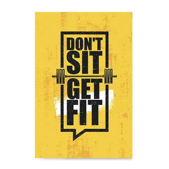 EzPosterPrints - Gym Inspiration Motivation Quotes - Poster Printing - Inspirational Motivational Wall Art Print for Home Office Decor - Get Fit - 32X48 inches