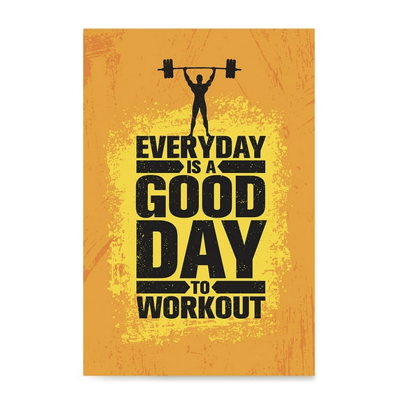 EzPosterPrints - Gym Inspiration Motivation Quotes - Poster Printing - Inspirational Motivational Wall Art Print for Home Office Decor - Good Day - 18X24 inches