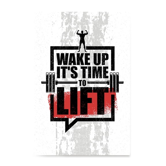 EzPosterPrints - Gym Inspiration Motivation Quotes - Poster Printing - Inspirational Motivational Wall Art Print for Home Office Decor - Wake Up - 18X24 inches