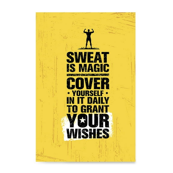 EzPosterPrints - Gym Inspiration Motivation Quotes - Poster Printing - Inspirational Motivational Wall Art Print for Home Office Decor - Wishes - 32X48 inches