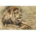 thumbnail image 1 of EzPosterPrints - Most Popular Lion Theme Quote Posters - Power Strength Brave Beast Motivational Quotes Poster Printing - Wall Art Print for Home Office - COURAGE - 18X12 inches, 1 of 3