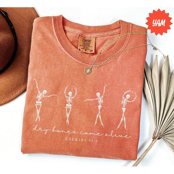Ezekiel 37 Dry Bones Come Alive Shirt - Skeleton Dancing T-Shirt - Christian Halloween Shirt