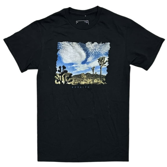 Ezekiel Clothing Men's T-Shirt Desert Cloud Short Sleeve Crewneck Tee (Large, Black)