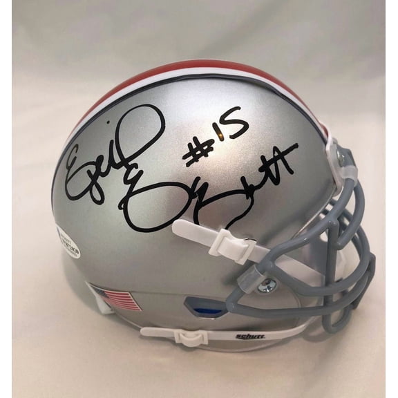 Ezekiel Elliott Autographed Hand Signed Ohio State Mini Helmet - Beckett COA