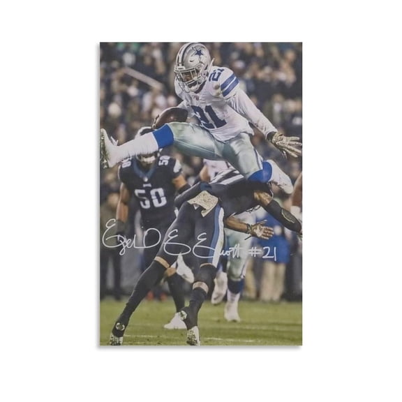Ezekiel Elliott Canvas Poster Artworks Picture Print Poster Wall Art Painting Canvas Gift Decor Home Posters Decorative 12x18inch(30x45cm)