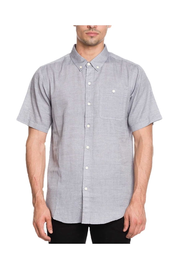 Men’s Coyote Regular-Fit Herringbone Stripe Shirts, Gray, XX-Large