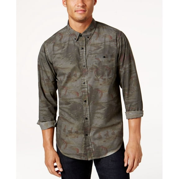 Ezekiel Mens Kyoto Printed Shirt Black M