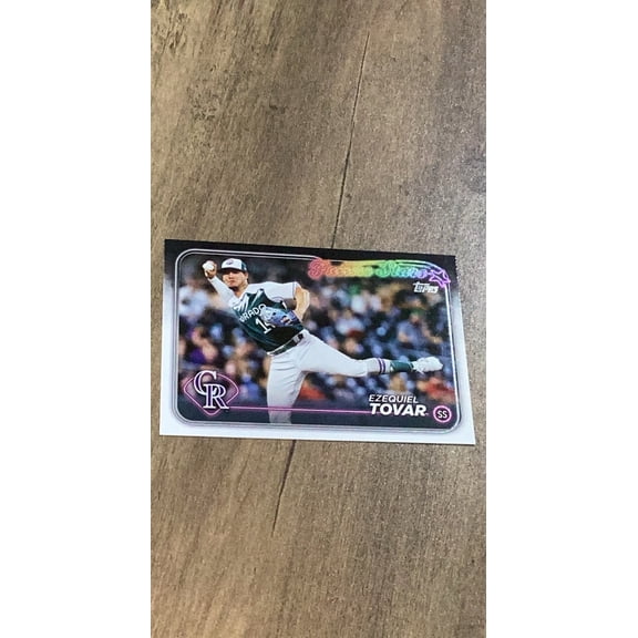 Ezequiel Tovar MLB Colorado Rockies 2024 Topps 565 Future Stars Insert Trading Card