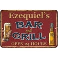 thumbnail image 1 of Ezequiel's Red Bar and Grill Rustic Sign Decor 8x12 108120045938, 1 of 1