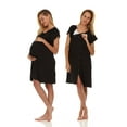 thumbnail image 1 of Ezi Women Hospital Gown Labor and Delivery Postpartum Soft Maternity Breastfeeding Nursing Pajamas, 1 of 6