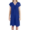 thumbnail image 1 of Ezi Women's 'Debra' Cap Sleeve Satin Nightgown, 1 of 4