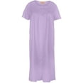 thumbnail image 1 of Ezi Women's Short Sleeve Cotton-rich House Dress Duster, 1 of 5