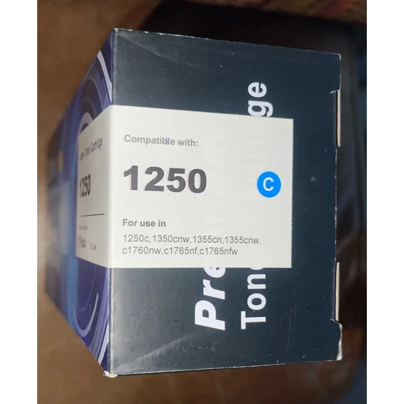 Ezink Dell Ink Toner Cartridge Cyan 1250C 1250 C Laser 1350 1356 2150 New