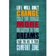 thumbnail image 1 of Ezposterprints Motivational Inspirational Posters for Home Office School Classroom Kidsroom - Motivational Quotes Poster Printing - Wall Art Print - 'CHANGE-MORE-DREAMS' - 12X18 inches, 1 of 3