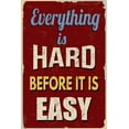 thumbnail image 1 of Ezposterprints Motivational Inspirational Posters for Home Office School Classroom Kidsroom - Motivational Quotes Poster Printing - Wall Art Print - 'HARD-EASY' - 12X18 inches, 1 of 3