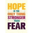 thumbnail image 1 of Ezposterprints Motivational Inspirational Posters for Home Office School Classroom Kidsroom - Motivational Quotes Poster Printing - Wall Art Print - 'HOPE' - 16X24 inches, 1 of 3