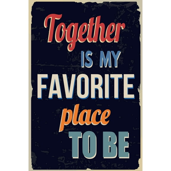 Ezposterprints Motivational Inspirational Posters for Home Office School Classroom Kidsroom - Motivational Quotes Poster Printing - Wall Art Print - 'MY FAVORITE PLACE' - 12X18 inches