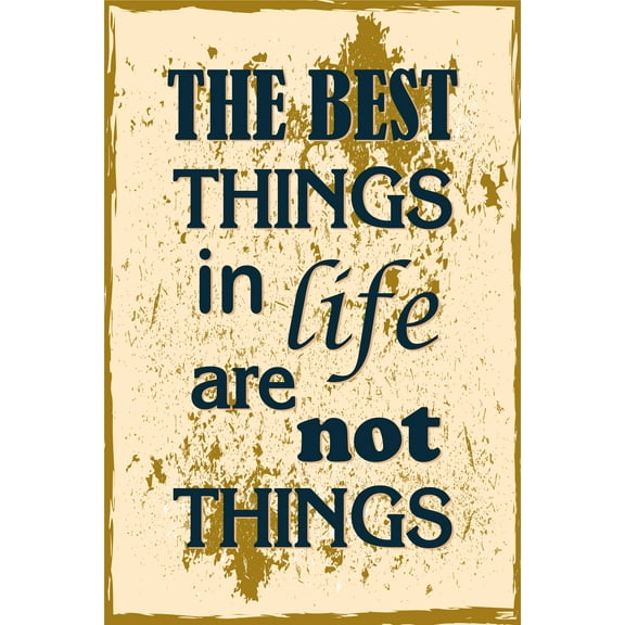 Ezposterprints Motivational Inspirational Posters for Home Office School Classroom Kidsroom - Motivational Quotes Poster Printing - Wall Art Print - 'THE BEST THINGS' - 12X18 inches