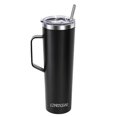 thumbnail image 1 of Ezprogear 34 oz Stainless Steel Coffee Mug with Handle Double Wall Insulated Cup for Travel (Black), 1 of 7