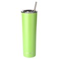 thumbnail image 1 of Ezprogear 34 oz Stainless Steel Slim Skinny Tumbler Vacuum Insulated Coffee Mug Water Cup with Straw (Lime Green), 1 of 4