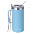 thumbnail image 1 of Ezprogear 40 oz Sky Blue Insulated Stainless Steel Tumbler, 1 of 6