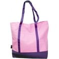 thumbnail image 1 of Ezprogear Large Heavy Duty Canvas Tote Bag 20" W x 17" H x 6" D (Pink/Purple), 1 of 2