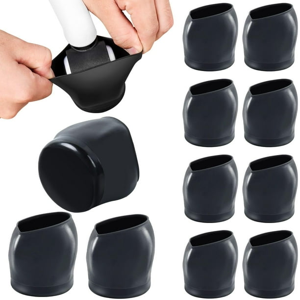 Ezprotekt 10Pcs Rubber Bed Office Chair Wheel Furniture Rolling Leg Chair Pads Floor Protectors Teflon Pads Walmart Business Supplies