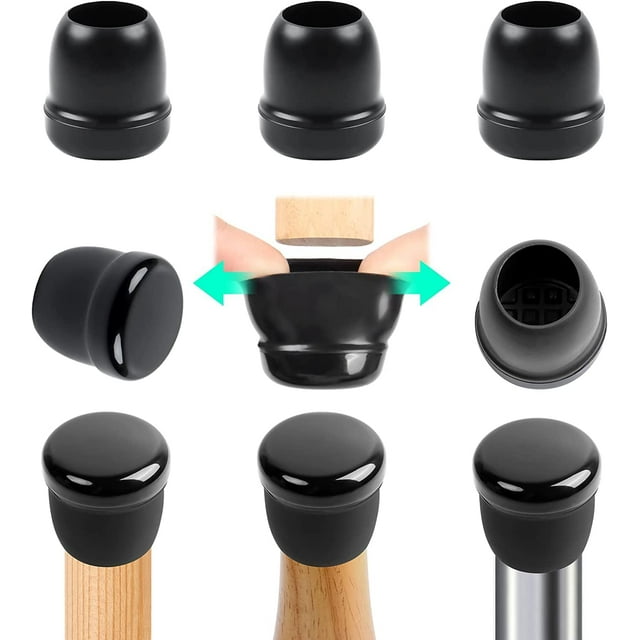 Ezprotekt 24 Pcs Chair Leg Sliders for Carpet, Furniture Movers Sliders