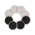Ezprotekt 5 inch Reusable Furniture Mover Sliders for Carpet, Round