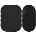 thumbnail image 1 of Ezprotekt 8 Pack Reusable Furniture Sliders for Carpet and Hardwood Floors, 9-1/2" x 5-3/4" Oval 4 PCS Felt Furniture Movers for Hard Surface, 4 PCS Moving Pads for Carpet (Black), 1 of 8