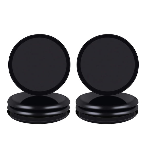 Ezprotekt Large Reusable Furniture Slider for Carpet, 5 inch Round Furniture Movers Sliders(Black, 8 Pack)
