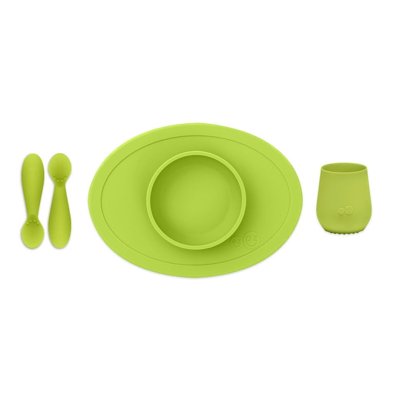  ezpz Tiny Collection Set (Lime) - 100% Silicone Cup
