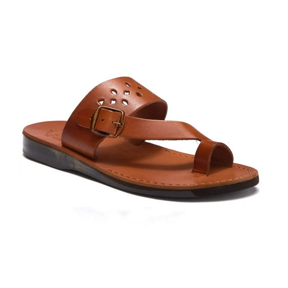 Ezra - Leather Cut Out Sandal - Mens Sandals