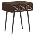 thumbnail image 1 of Ezra 1-drawer Rectangular Accent Side Table Coffee Brown, 1 of 12