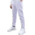 thumbnail image 1 of PUMISAS Casual Long Pants for Kids High Waist Solid Color Lightly Casual Workout Pants with Pockets Fashion Trendy Straight Leg Pants Long Pants for Size 2-15Y, 1 of 5