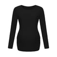 thumbnail image 1 of Ezubbcny Pregnancy Clothes for Women Casual Round Neck Pregnancy Top Clothes Soft Breathable Maternity Tops Outfits Solid Color Fall Pregnant Tops Long Sleeve Loose Pullover Blouses, 1 of 6