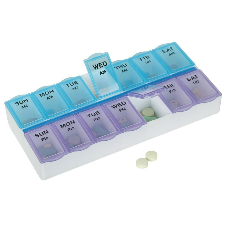 Medical Aged Care Elderly Pill Box Chest Medication Organizer Aid