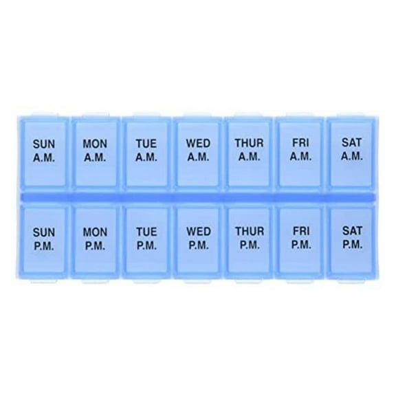 Ezy Dose Blue, White 7 Day Pill Organizer 67375